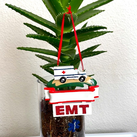 EMT Christmas Ornament Sign + Pier 1 Imports Snowman Ornaments ⛄️ - Picture 3 of 16